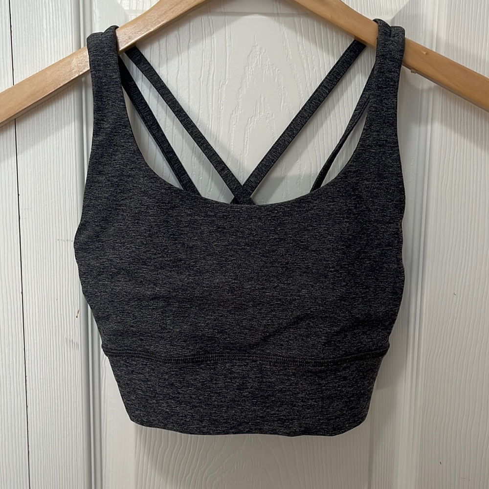 Lululemon Energy Bra Longline Charcoal